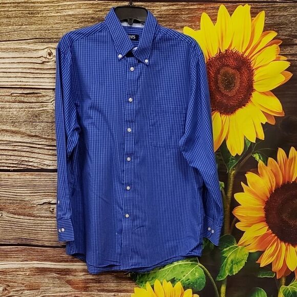 Chaps classic fit twill long sleeve dress shirt 👔 - Picture 1 of 5